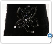 collection 4 strass+haematite on mink